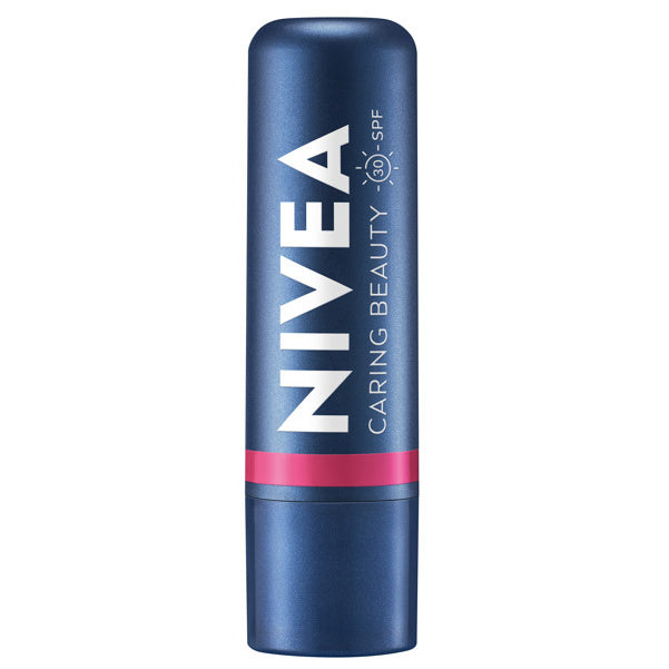 NIVEA Drėkinamoji lūpų balzamas Caring Beauty 3w1 Pink 4.8 g