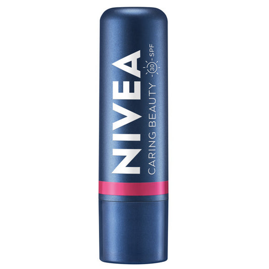 NIVEA Drėkinamoji lūpų balzamas Caring Beauty 3w1 Pink 4.8 g
