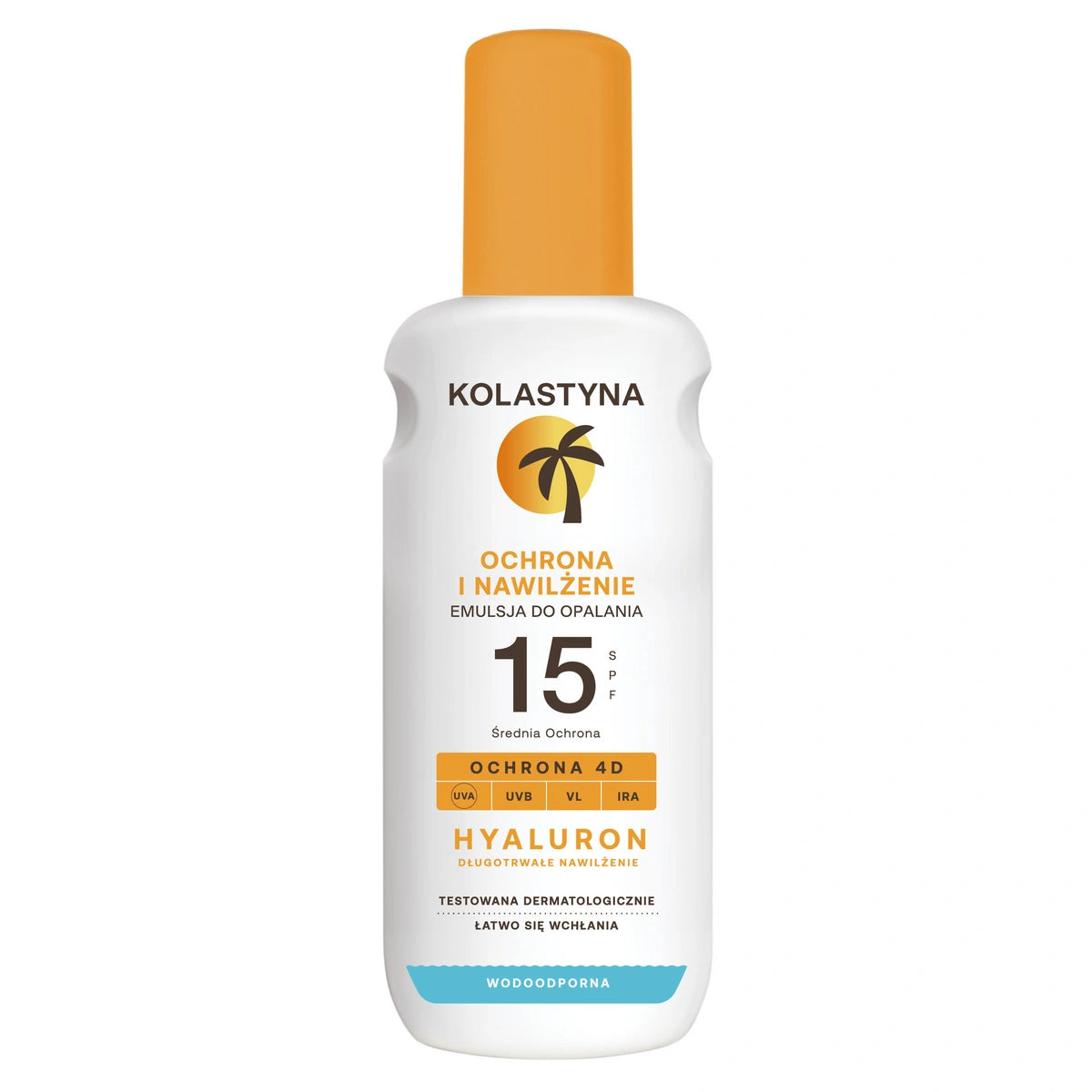 KOLASTYNA Apsauga ir drėkinimas Emulsija saulės vonioms purškimo būdu SPF15+ 200 ml