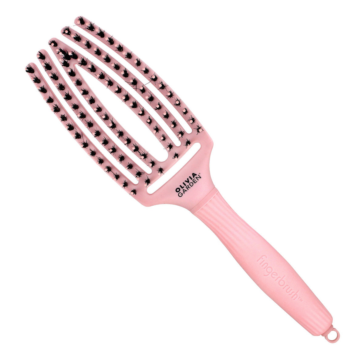 OLIVIA GARDEN Plaukų šukos Fingerbrush Combo Pastel Pink
