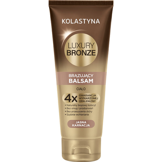 KOLASTYNA Luxury Bronze Balsamas įdegio kūnui - šviesiai odai 200 ml