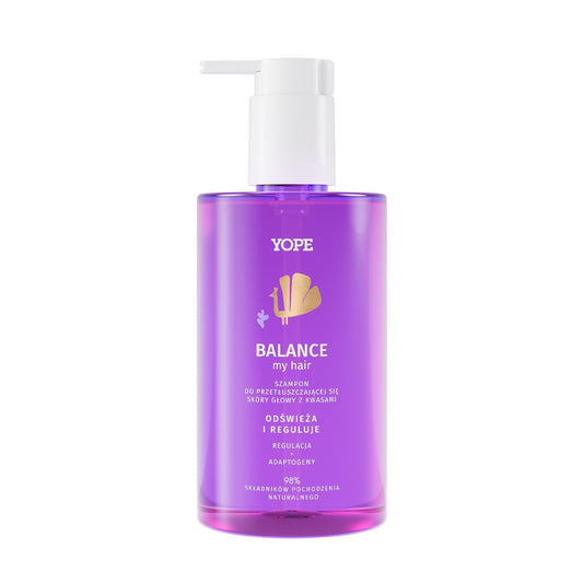 YOPE Balance Šampūnas riebiai galvos odai su rūgštimis 300 ml