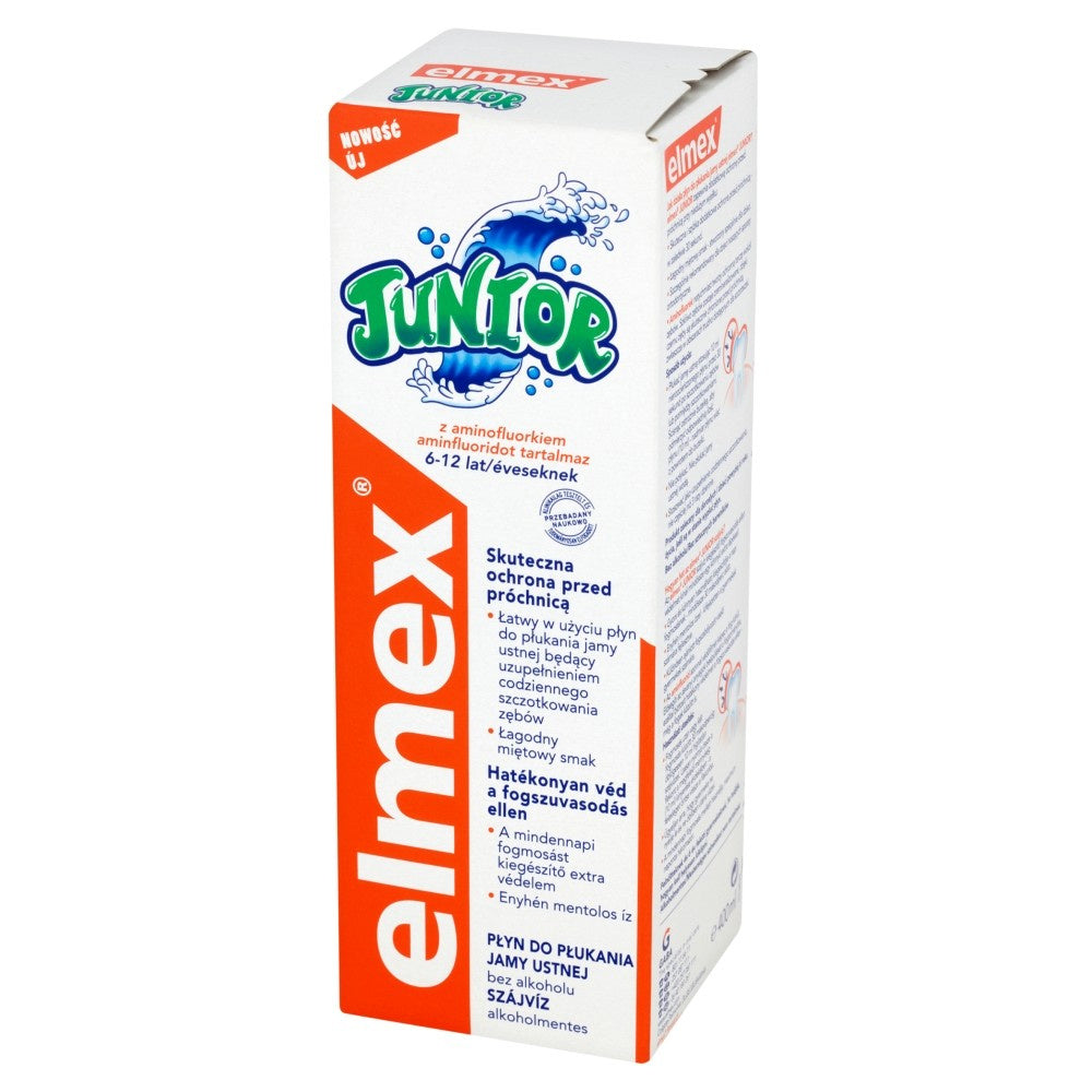 Elmex Junior Burnos skalavimo skystis vaikams 6-12 metų 400ml