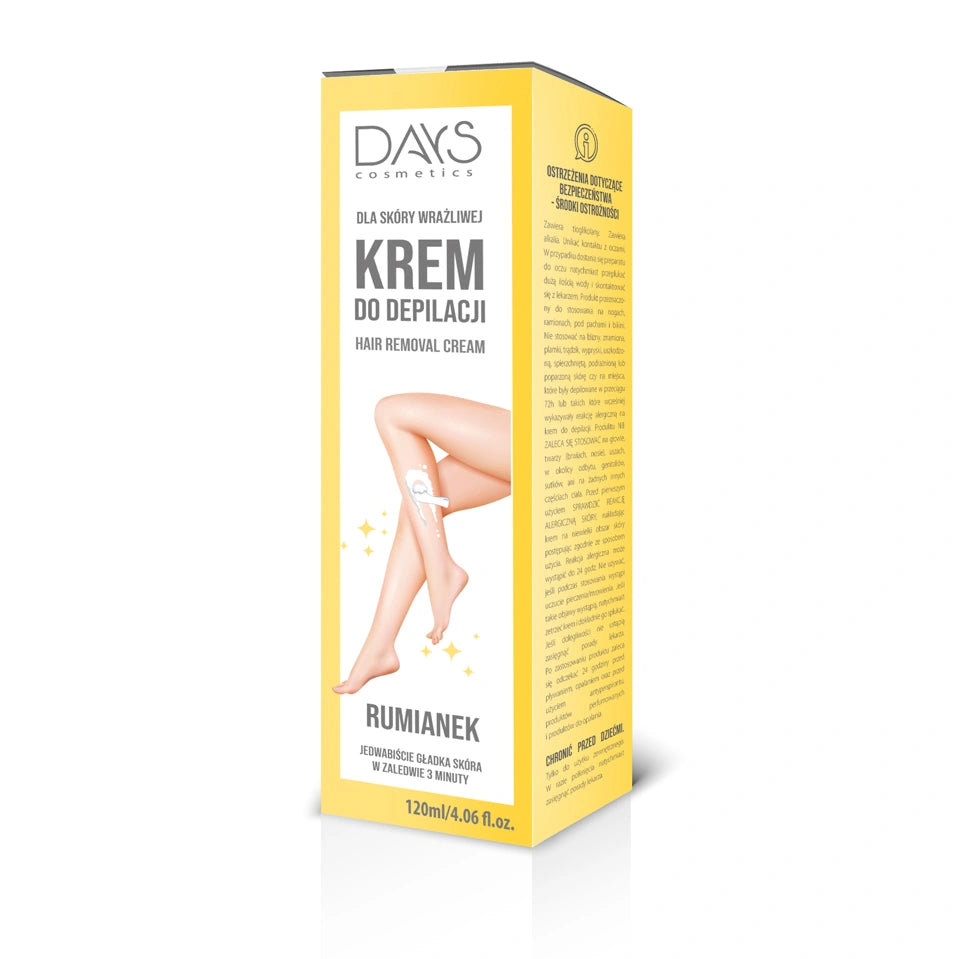 DAYS COSMETICS Plaukų šalinimo kremas su ramunėlėmis 120 ml