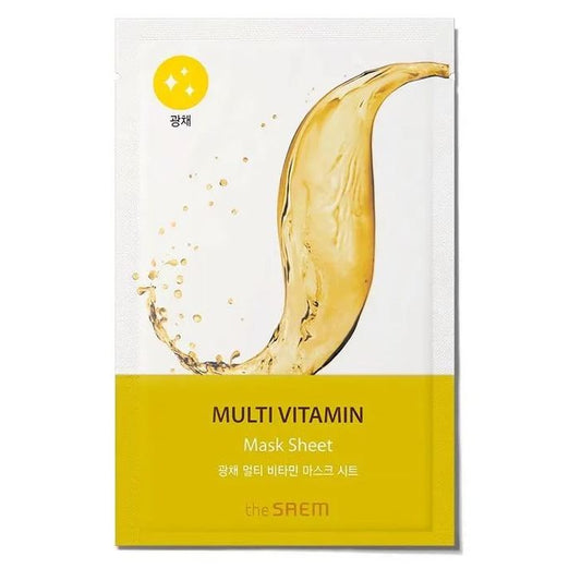 the SAEM Bio Solution Šviesą atspindinti kaukė su multivitaminais
