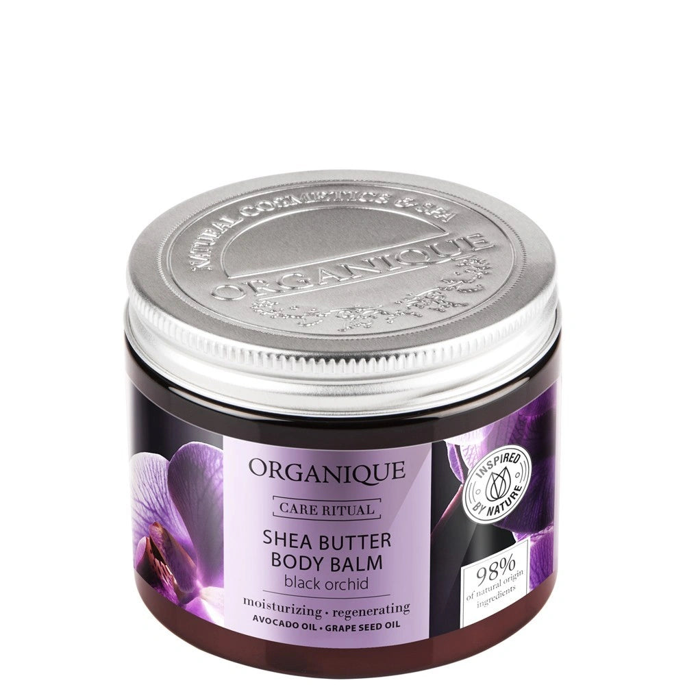 ORGANIQUE Priežiūros ritualas Juodoji orchidėja Kūno balzamas su shea sviestu 200ml