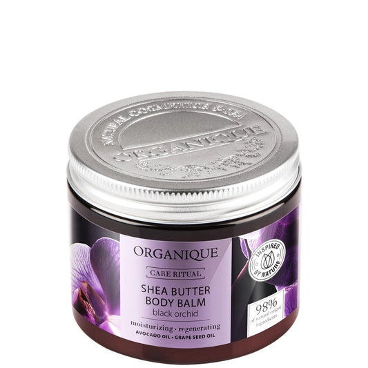 ORGANIQUE Priežiūros ritualas Juodoji orchidėja Kūno balzamas su shea sviestu 200ml