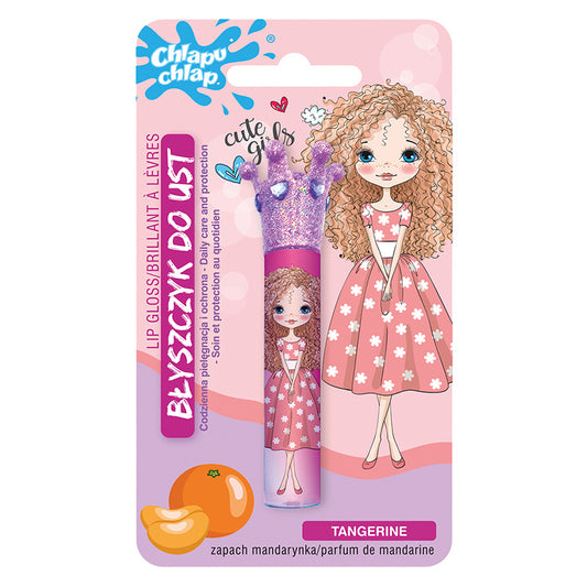 CHLAPU CHLAP Blizgis lūpoms su karūna Mandarinas 1,8 ml