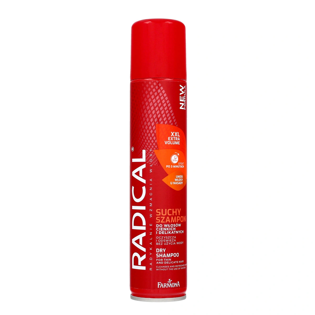 RADICAL Sausas šampūnas ploniems ir švelniems plaukams XXL Extra Volume 180ml