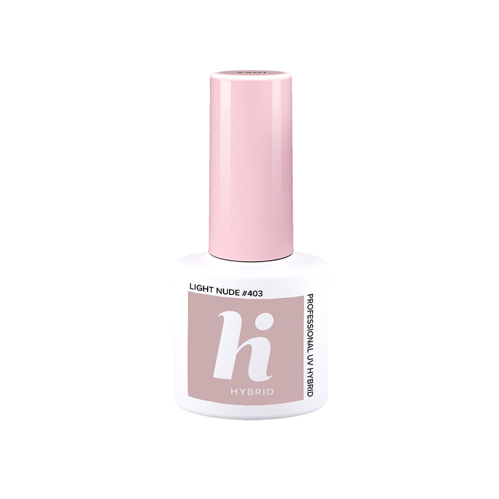 HI HYBRID Hibridinis lakas Choco & Latte #403 Light Nude 5ml