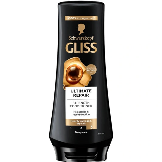 SCHWARZKOPF Gliss Kur Ultimate Repair Kondicionierius labai pažeistiems ir sausiems plaukams 200 ml