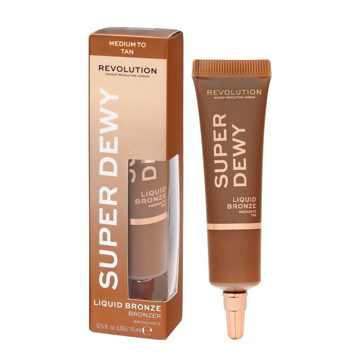 REVOLUTION Super Dewy skystasis bronzeris - Medium to Tan 15ml