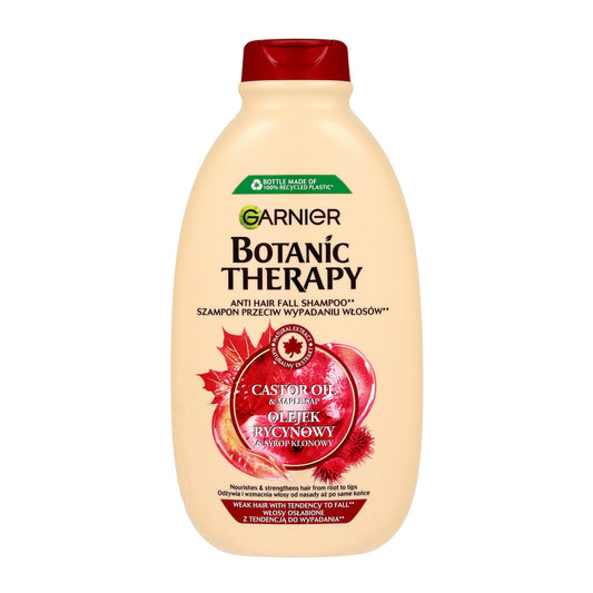 GARNIER Botanic Therapy Šampūnas silpniems plaukams su ricinos aliejumi ir klevų sirupu 400 ml