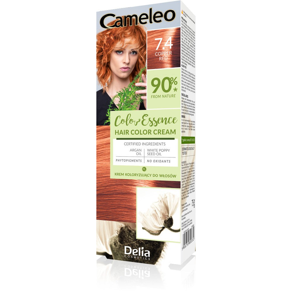 DELIA COSMETICS CAMELEO Color Essence Kremas koloryzuojantis nr 7.4 - vario raudona