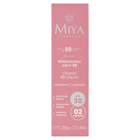 MIYA myBBalm Vitamininis BB kremas SPF30 02 30 ml