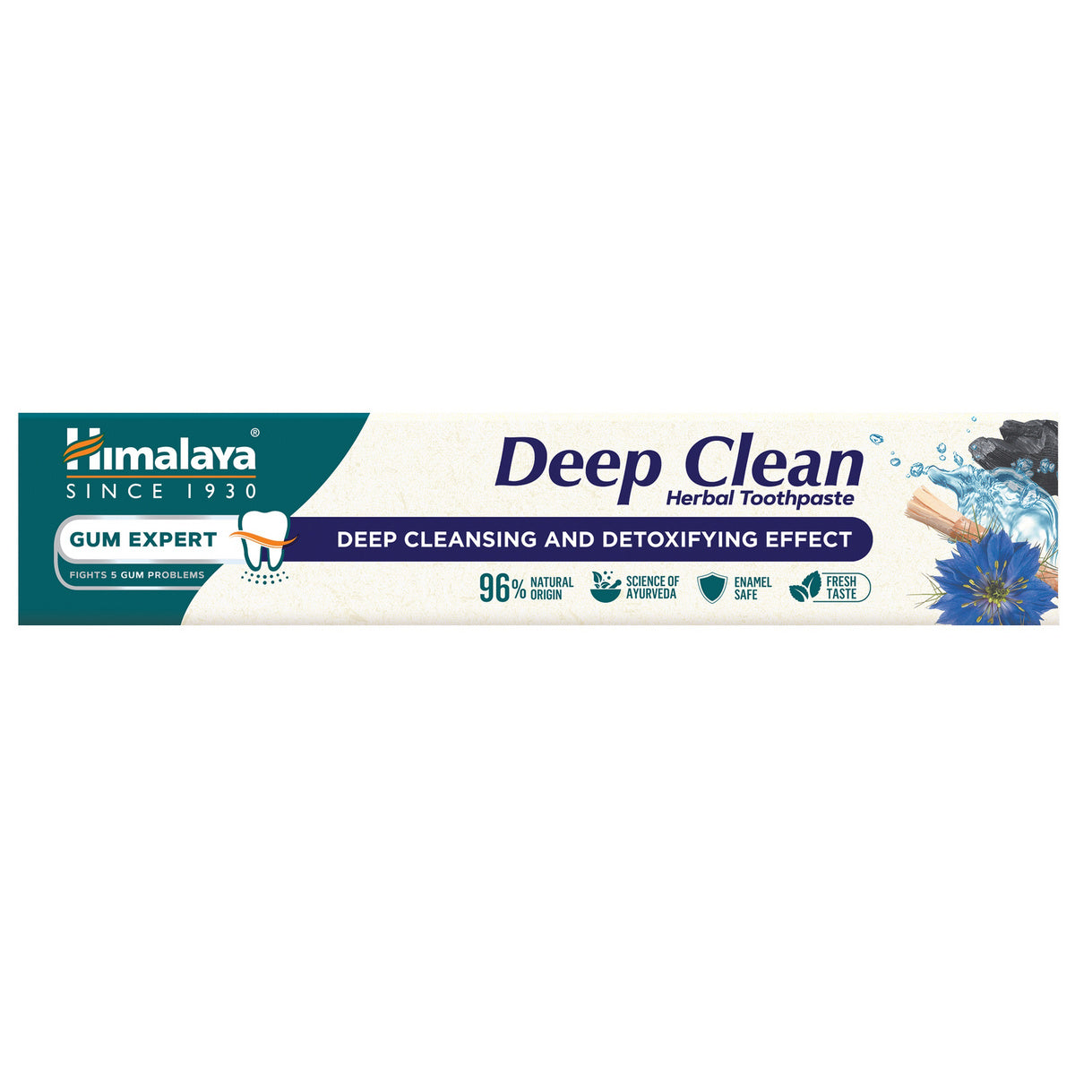 HIMALAYA Gum Expert Žolelių Dantų Pasta Deep Clean su aktyvinta anglimi 75ml
