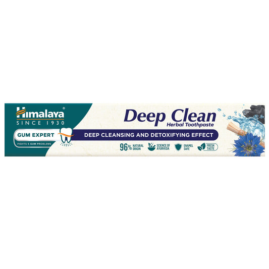HIMALAYA Gum Expert Žolelių Dantų Pasta Deep Clean su aktyvinta anglimi 75ml