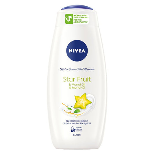 NIVEA Care Shower Drėkinamasis dušo gelis Star Fruit & Monoi Oil 500 ml