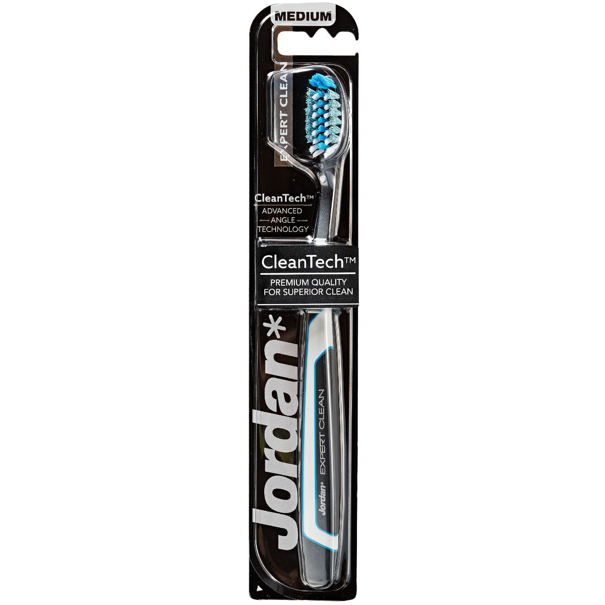 Jordan dantų šepetėlis Expert Clean medium - mišri spalvų 1vnt