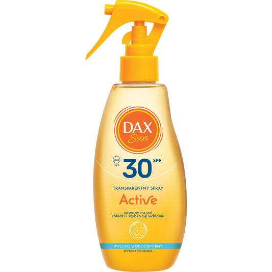 DAX Sun Skaidrus apsauginis purškiklis Active SPF 30 200 ml
