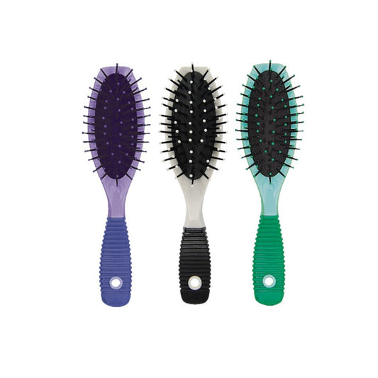 DONEGAL Mini plaukų šepetys su pagalvėle - plastikiniai spygliai (9038) 1 vnt. - mišrios spalvos