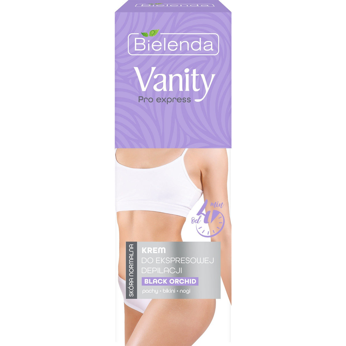 BIELENDA VANITY PRO EXPRESS Kremas greitam depiliacijai Black Orchid - normaliai odai 75ml
