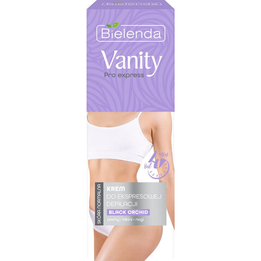 BIELENDA VANITY PRO EXPRESS Kremas greitam depiliacijai Black Orchid - normaliai odai 75ml