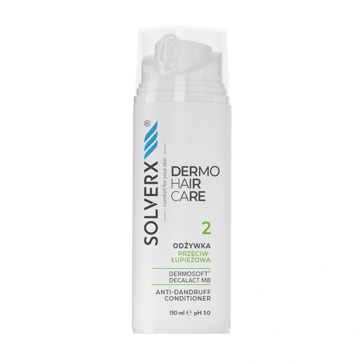 SOLVERX Dermo Hair Šampūnas prieš pleiskanas 150 ml