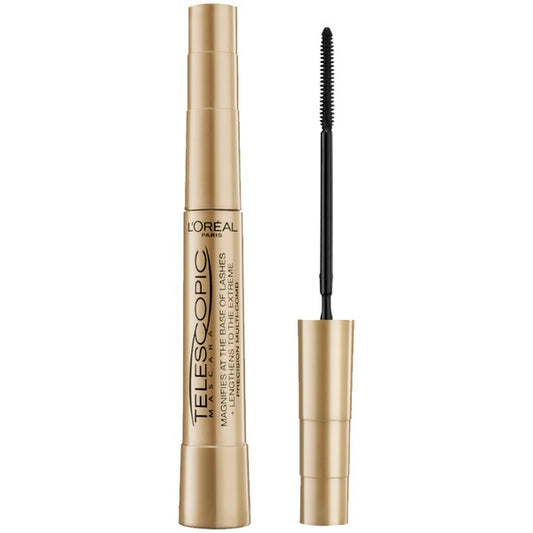 LOREAL Teleskopic Classic Gold Blakstienų tušas ilgindantis Juodas 8 ml