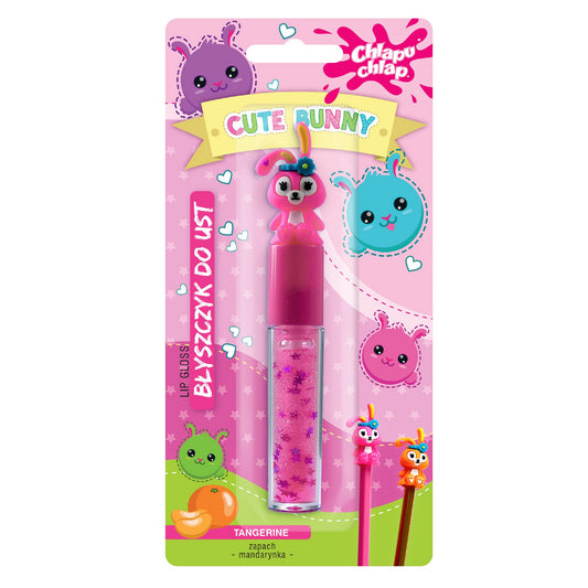 CHLAPU CHLAP Blizgis lūpoms Cute Bunny - mandarinų kvapo 1 vnt