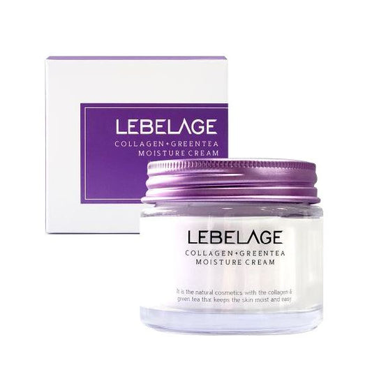 LEBELAGE Kremas veidui Kolagenas + Žalioji arbata 70 ml