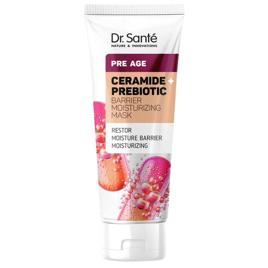 DR.SANTE Pre Age Apsauginė drėkinamoji kaukė Ceramid + Prebiotikas 75 ml