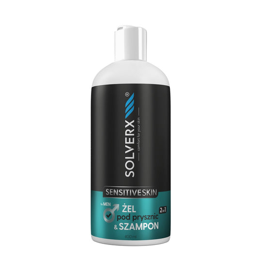 SOLVERX MEN SOFT Gelis & šampūnas 2in1 400ml
