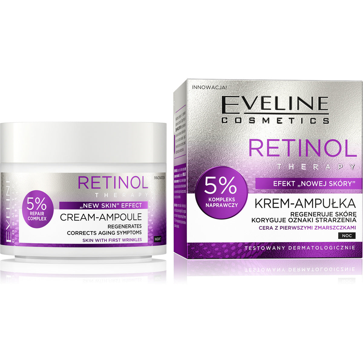 EVELINE Retinol Therapy Krem - ampulė 50 ml