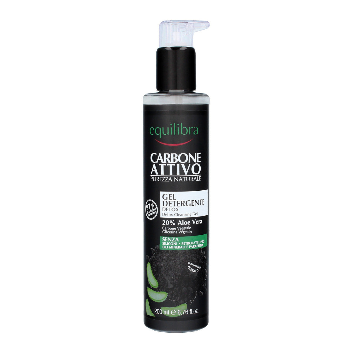 Equilibra Aktyvus Anglies Valomasis Gelis veidui 200ml