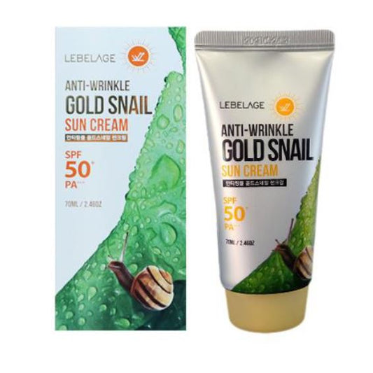 LEBELAGE Veido kremas SPF 50+ priešraukšlėms - Šliužas 70 ml