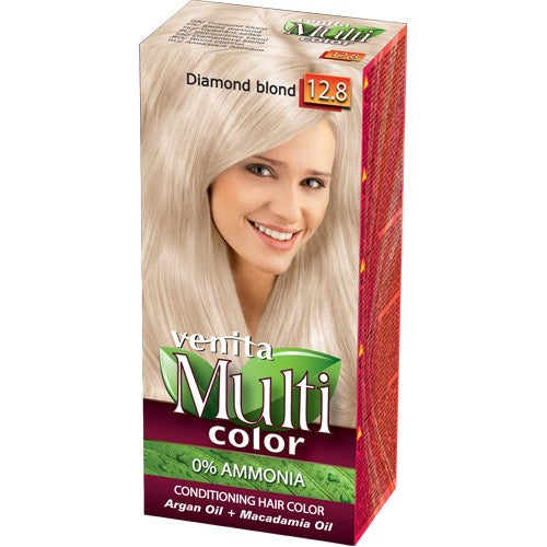 VENITA Plaukų dažai be amoniako Multi Color - 12.8 Diamond Blond 1op.