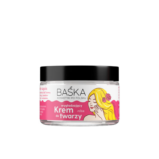 BAŚKA Veiksmingai veikiantis veido kremas - rožė 50 ml