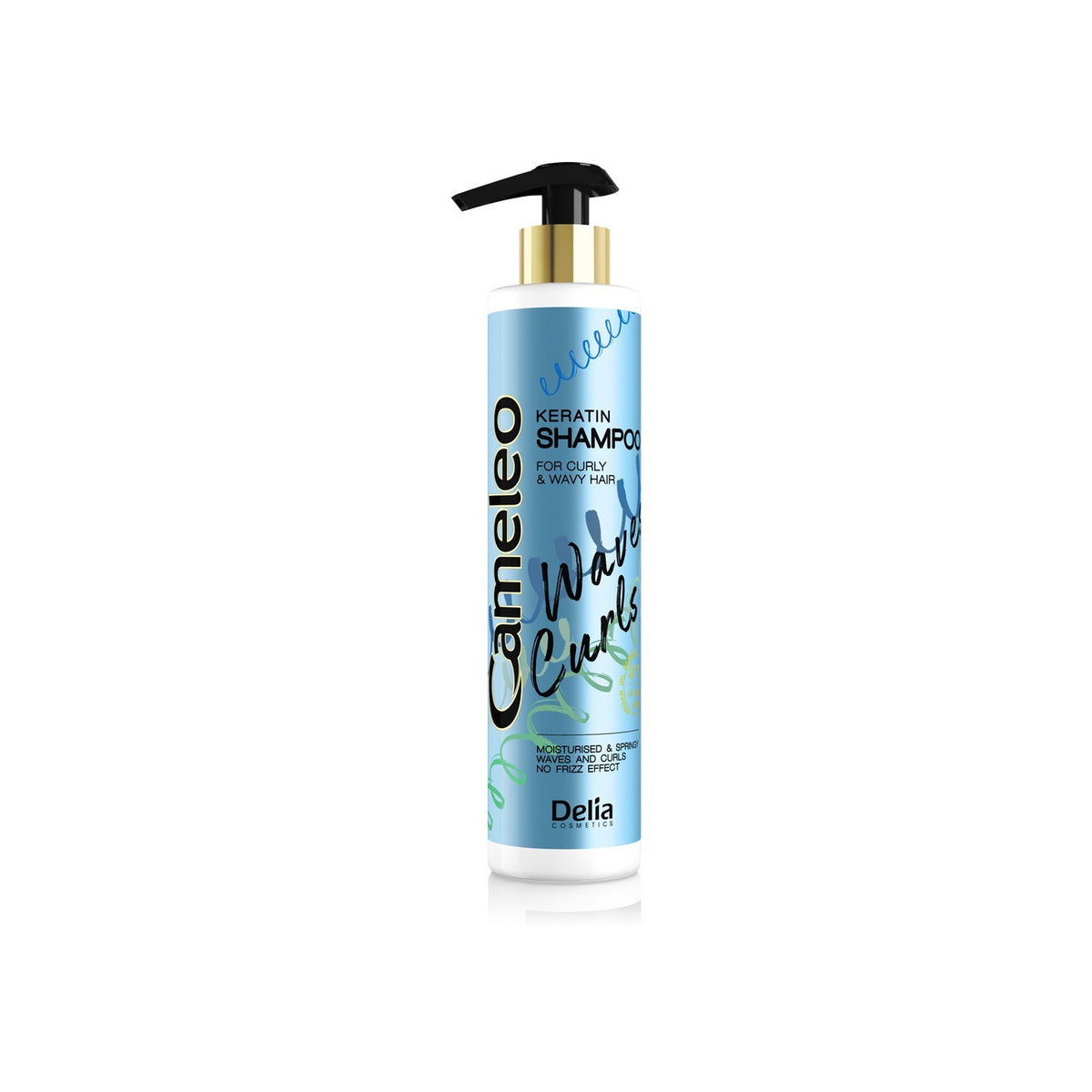 DELIA COSMETICS CAMELEO FALE LOKI Keratino šampūnas garbanotiems ir banguotiems plaukams 250ml