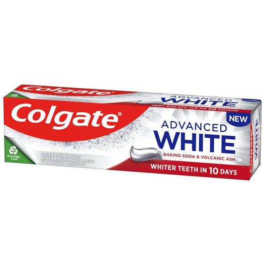 COLGATE Dantų pasta Advanced White - Kepimo soda ir vulkaninė pelenai 75ml