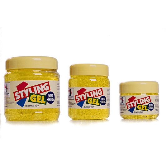 Hegron Styling Plaukų modelavimo gelis 500ml ekstra stiprus geltonas