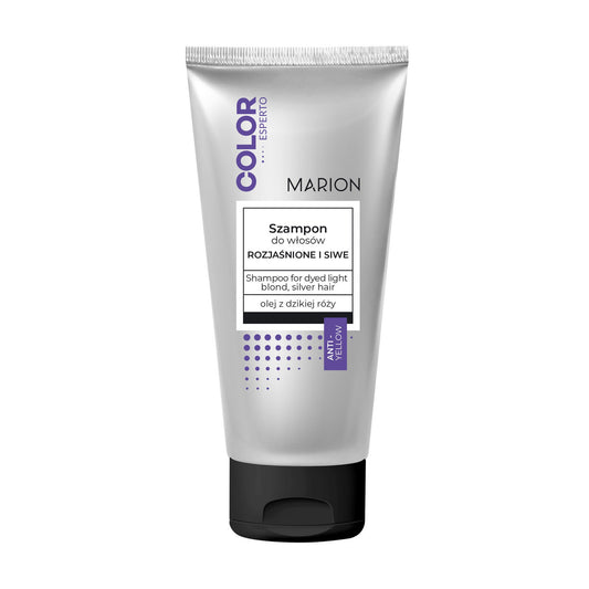 MARION Color Esperto Šampūnas šviesinami ir pilkšviais plaukais 200 ml