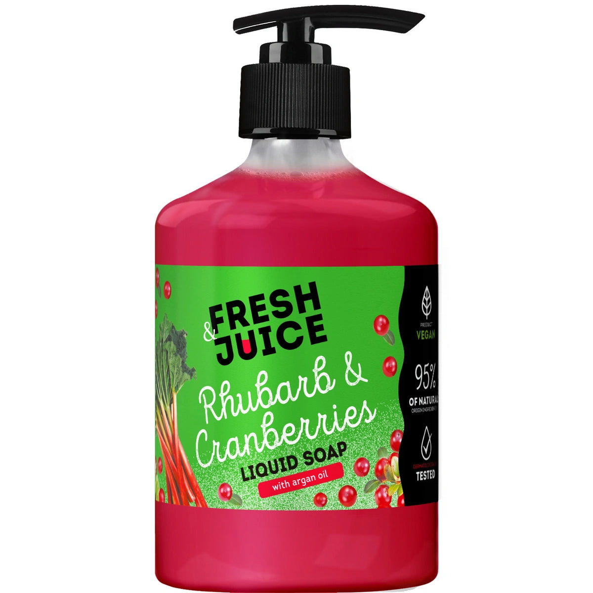 FRESH JUICE Skystas muilas Rabarbaras ir Spanguolė 460 ml