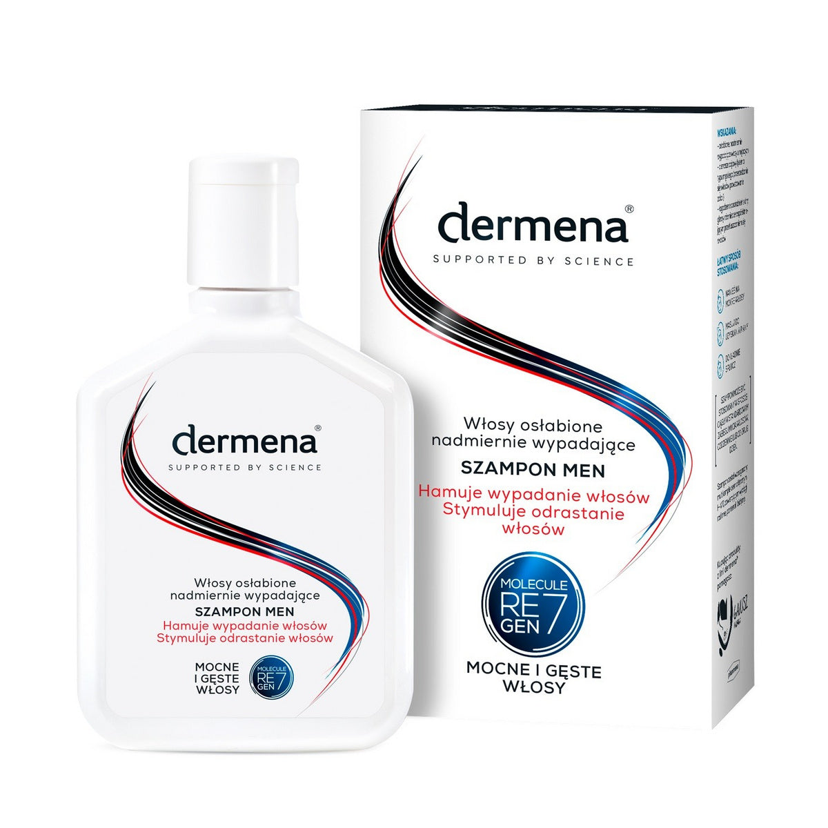 Dermena Supported By Science Men Šampūnas slopinantis plaukų slinkimą 200ml