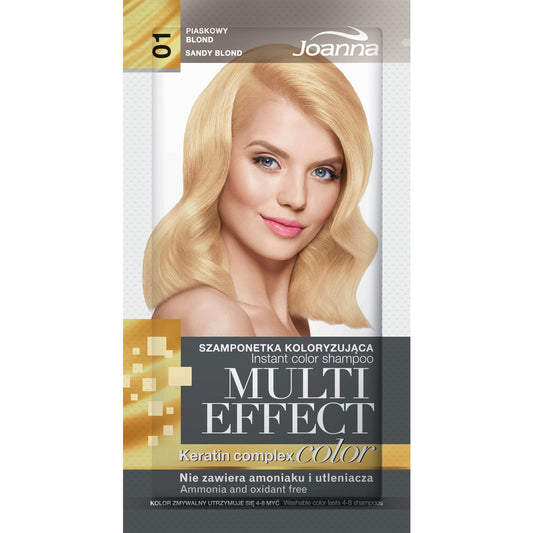 JOANNA Multi Effect Color Koloravimo šampūnas nr. 01 Smėlio blond