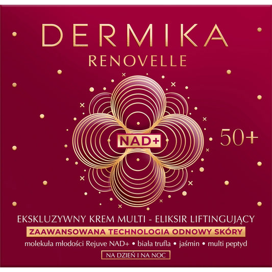 DERMIKA Renovelle Išskirtinis kremas - multi eliksyras liftinguojantis 50+ dienai ir naktiai 50 ml