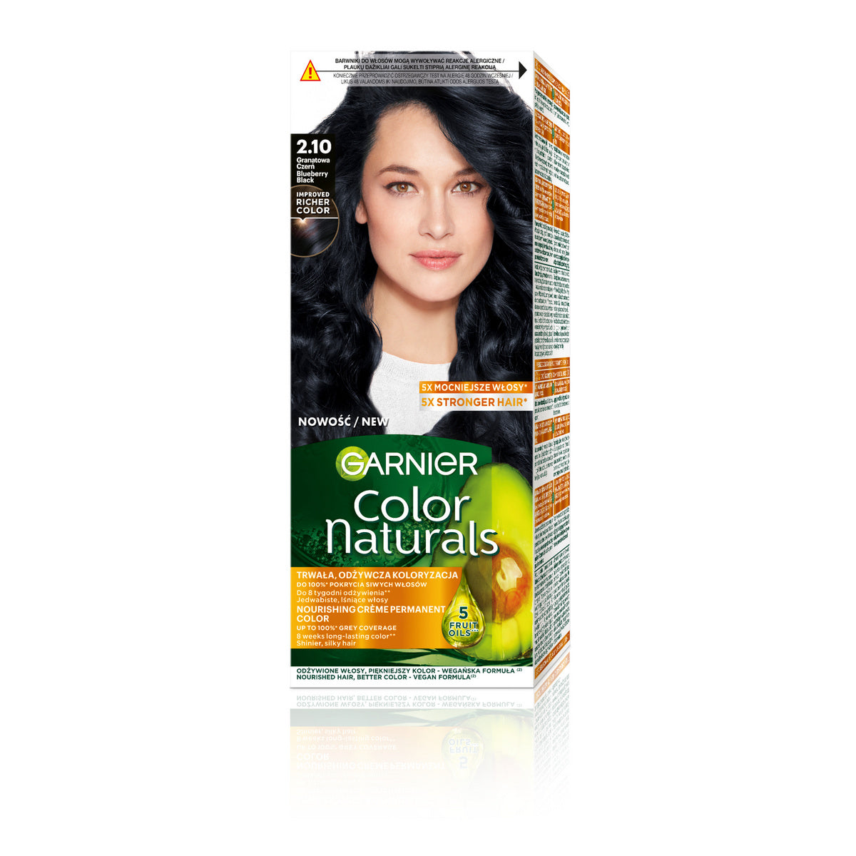 GARNIER Color Naturals Plaukų dažai nr. 2.10 - Granatinė juoda 1op.