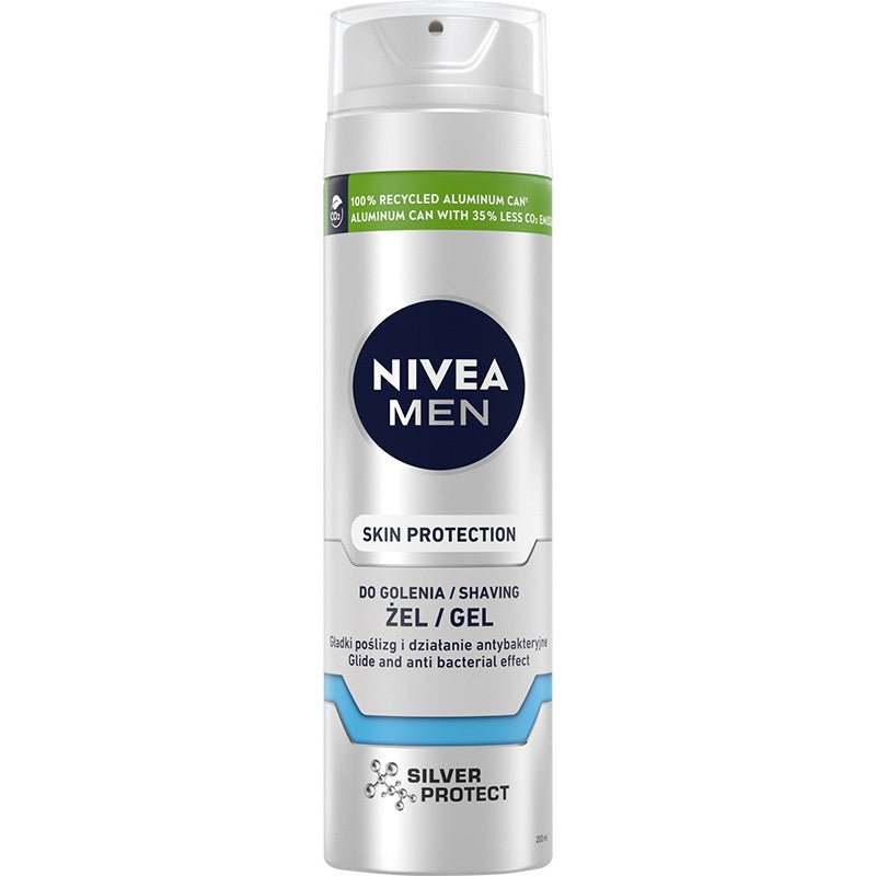NIVEA MEN Gelis skutimosi Silver Protect 200 ml