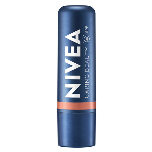 NIVEA Drėkinamoji lūpų balzamas Caring Beauty 3in1 Nude 4.8 g