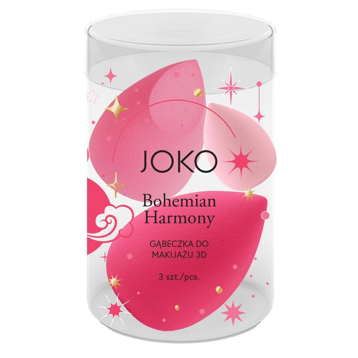 JOKO 3D makiažo kempinėlės Bohemian Harmony 1op.-3vnt